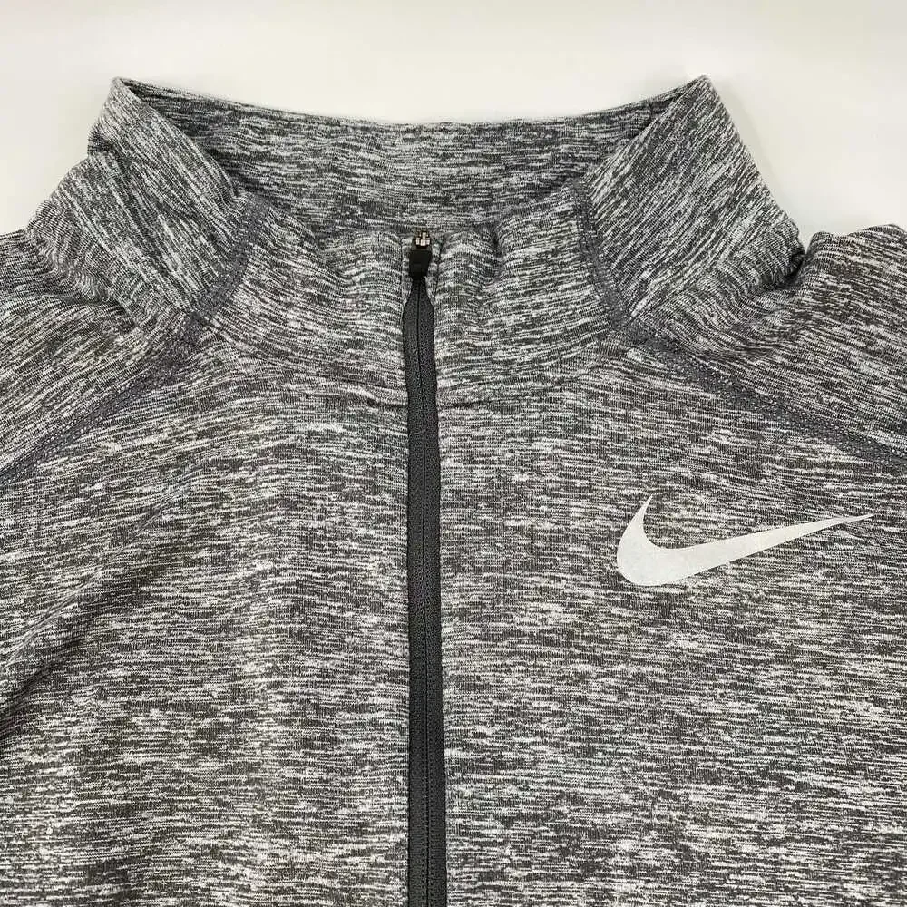 Nike Gray Quarter Zip Long Sleeve Athletic Shirt | Men’s S